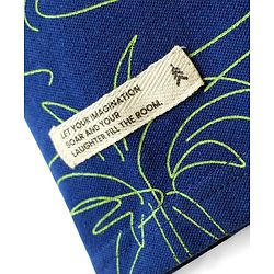 Pine Kids Cotton Knit Half Sleeves Polo T-Shirt with Beach Theme Print - Navy Blue