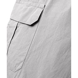 Pine Kids Cotton Elastane Woven Full Length Trouser With Cargo Pockets - Grey