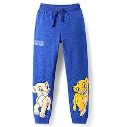 Pine Kids Disney Terry Knit Full Length Lounge Pant with Lion King Graphics - Royal Blue