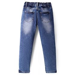 Pine Kids Denim Woven Full Length Washed Jeans  -Royal Blue