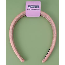 Pine Kids Free Size Solid Coloured Hair Band - Pink