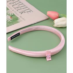 Pine Kids Free Size Solid Coloured  Hair Band - Pink