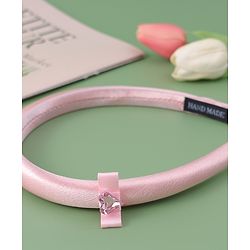 Pine Kids Free Size Solid Coloured  Hair Band - Pink