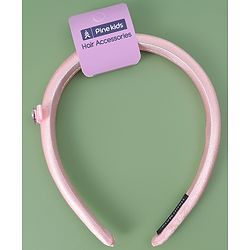 Pine Kids Free Size Solid Coloured  Hair Band - Pink