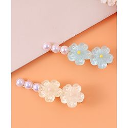 Pine Kids Hair Pins & Clips Free Size - White & Blue
