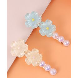 Pine Kids Hair Pins & Clips Free Size - White & Blue