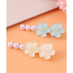 Pine Kids Hair Pins & Clips Free Size - White & Blue