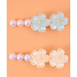 Pine Kids Hair Pins & Clips Free Size - White & Blue