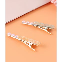 Pine Kids Hair Pins & Clips Free Size - White & Blue