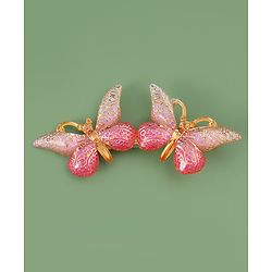Pine Kids Hair Pins & Clips with Butterfly Applique Pack of 5 - Pink