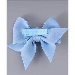Pine Kids Pearl Hairband & Hair Clip with Bow Applique Accessories Combo Set - Light Blue & Cream