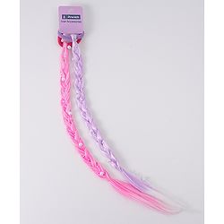 Pine Kids Free Size Braided Hair Extensions - Fuchsia & Purple