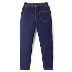 Pine Kids Denim Woven Full Length Washed Jeans - Navy Blue
