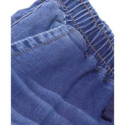 Pine Kids Denim Woven Full Length Washed Jeans - Navy Blue