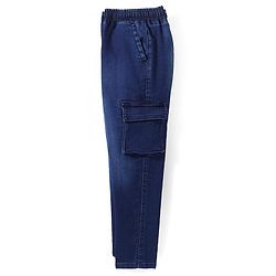 Pine Kids Denim Full Length Washed Jeans with Pockets -  Navy Blue