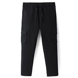 Pine Kids Denim Full Length Washed Jeans with Pockets -  Navy Blue