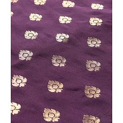 Pine Kids Full Sleeves Woven Kurta Pyjama Set with Floral Embroidery - Wine