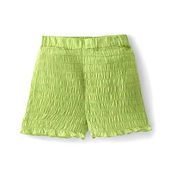 Pine Kids Cotton Woven Singlet Sleeves Smocked Top & Shorts Set - Light Green