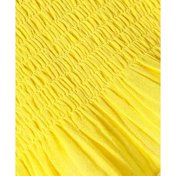 Pine Kids Cotton Woven Sleeveless Top & Skirt Set With Floral Embroidery - Yellow & Navy Blue
