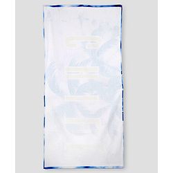 Pine Kids Terry Woven Towel With Beach Theme Print L 124 x B 64 cm - Blue