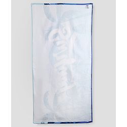 Pine Kids Terry Woven Bath Towel with Text & Coconut Tree Print L 122 x B 60 cm - Blue