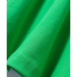 Pine Kids Cotton Knit Sleeveless Collared Dress with Foil Heart Print - Light Green