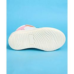 Pine Kids Velcro Closure Casual Shoes - White & Purple