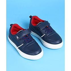 Pine Kids Casual Shoes with Velcro Closure - Navy Blue