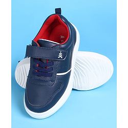 Pine Kids Casual Shoes with Velcro Closure - Navy Blue