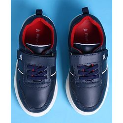 Pine Kids Casual Shoes with Velcro Closure - Navy Blue