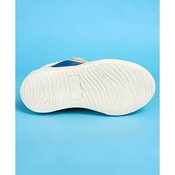 Pine Kids Velcro Closure Casual Shoes - White & Blue