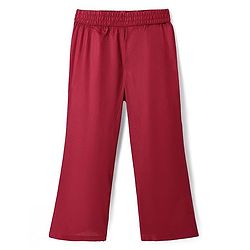 Pine Kids Viscose Woven Full Sleeves Foil Printed Kurta Churidar Set with Dupatta - Maroon