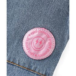 Pine Kids Denim Woven Full Length Washed Jeans With Text Patch & Cargo Pockets - Blue
