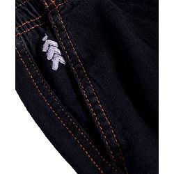 Pine Kids Full Length Washed Denim Jeans with Cargo Pocket - Black