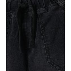 Pine Kids Woven Knee Length Solid Shorts - Navy Blue
