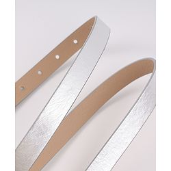 Pine Kids Belt with Heart Applique - Silver