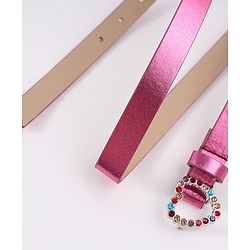 Pine Kids Belt with Heart Applique - Pink
