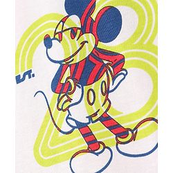 Pine Kids Disney Single Jersey Knit Half Sleeves T-Shirt with Mickey Mouse & Friends Graphics Pack of 3 - Light Green Blue & White