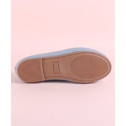 Pine Kids Slip On Ballerina with Bow Applique - Sky Blue
