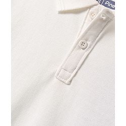 Pine Kids Cotton Knit Half Sleeves Solid Color Polo T-Shirt - White