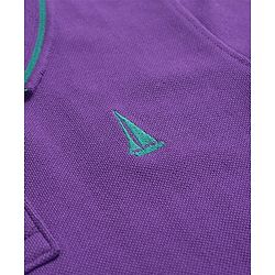 Pine Kids Cotton Knit Half Sleeves Polo T-Shirt with Number Embroidery - Light Pink