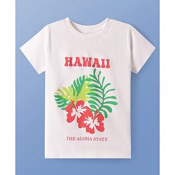 Pine Kids Cotton Knit Half Sleeves T-Shirts with Text Print Pack of 5 - Multicolor