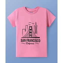 Pine Kids Cotton Knit Half Sleeves T-Shirts with Text Print Pack of 5 - Multicolor