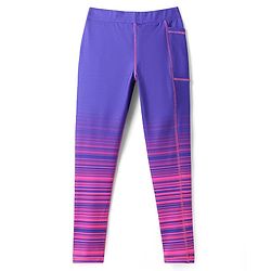 Pine Active Knit Full Length Super Stretch Leggings - Purple
