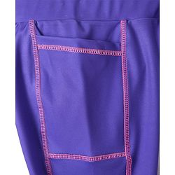 Pine Active Knit Full Length Super Stretch Leggings - Purple