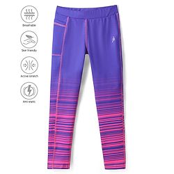 Pine Active Knit Full Length Super Stretch Leggings - Purple
