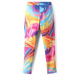 Pine Active Full Length Super Stretch Leggings - Blue & Purple