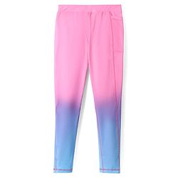 Pine Active Full Length Super Stretch Leggings With Ombre Design - Pink