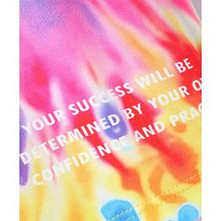 Pine Active Knit Half Sleeves T-Shirt With Tie & Dye Print - Blue