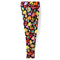 Pine Active Knit Full Length Super Stretch Leggings With Abstract Print - Multicolour